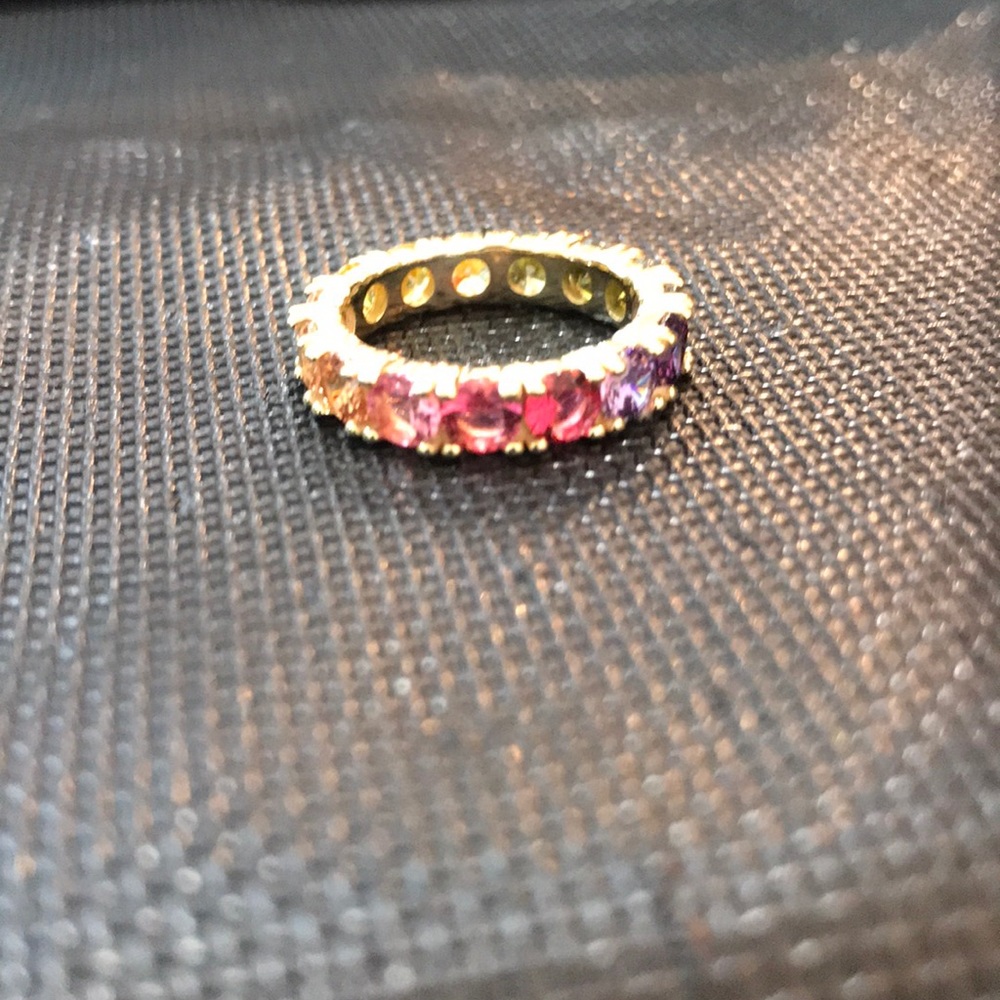 Multi Color Rainbow Ring - Picture 5 of 6